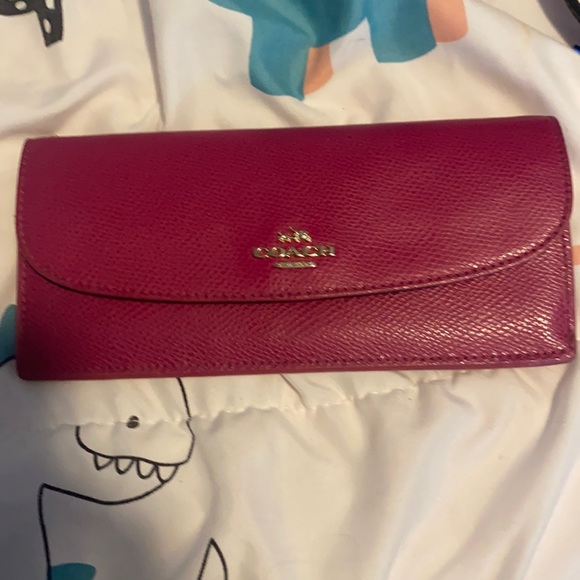 Pink Coach Wallet - Picture 1 of 5